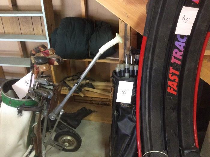 Vintage golf clubs, fast track elliptical 
