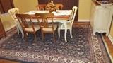 ETHAN ALLEN SET WITH SIDEBOARD 2 LEAVES TABLE PADS 1500.00
