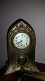 Brass Clock with Porcelain Face