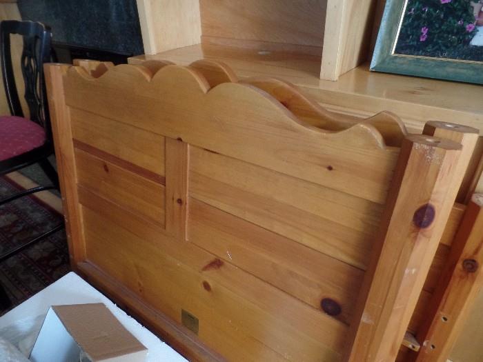 Pine twin beds. can be bunks