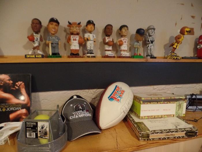 Sports and bobble heads, Trading cards