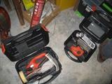Power tools in attached garage