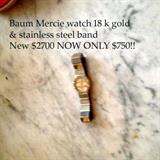 Baum Mercie 18K ladies watch