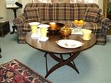 Sofa, coffee table, and hand-knotted rug are still available ---- sorry, some of the accessories sold!