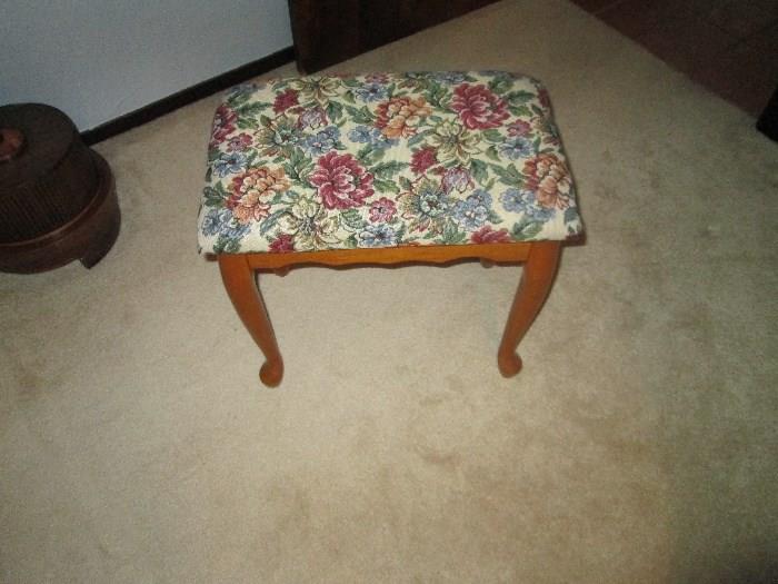Lovely Floral Footstool