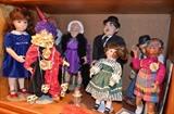 Laurel & Hardy dolls, Don Bua original Urkle doll; Faith Wick