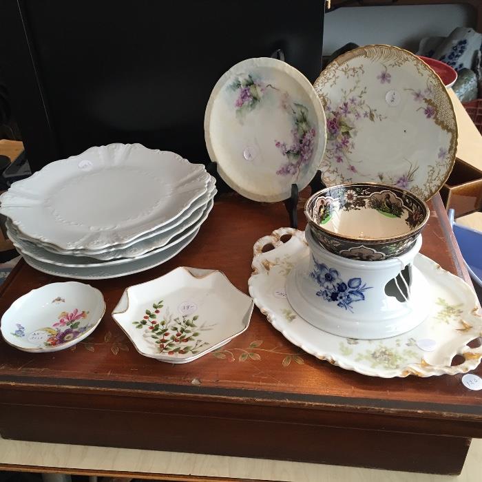 Lovely hand painted - Haviland, Meissen, English and more. Great selection of serving pieces