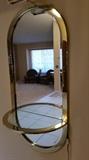 Brass mirror