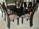 TABLE AND 8 CHAIRS BY HENERDON