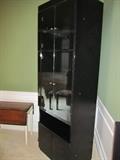 GLASS AND BLACK CABINET