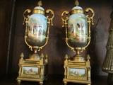 PAIR OF URNS