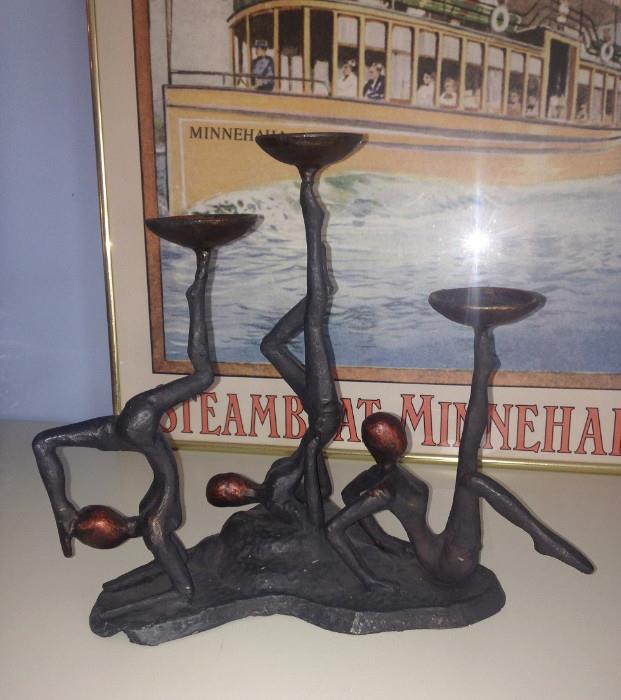 Mid Century Modern Candlestick Holder