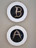 Erte Alphabet Series plates