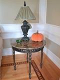 Marble top side table