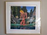 Pencil-signed "Narcissus" serigraph by Thomas McKnight 1/7