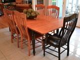 Nichols & Stone dining set (8 chairs total)