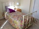 Cast iron twin bed