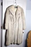 Silver Fox Full Length Coat