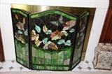 Stained Glass Fireplace Screen