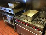 Flat Top Griddle and Gas Range