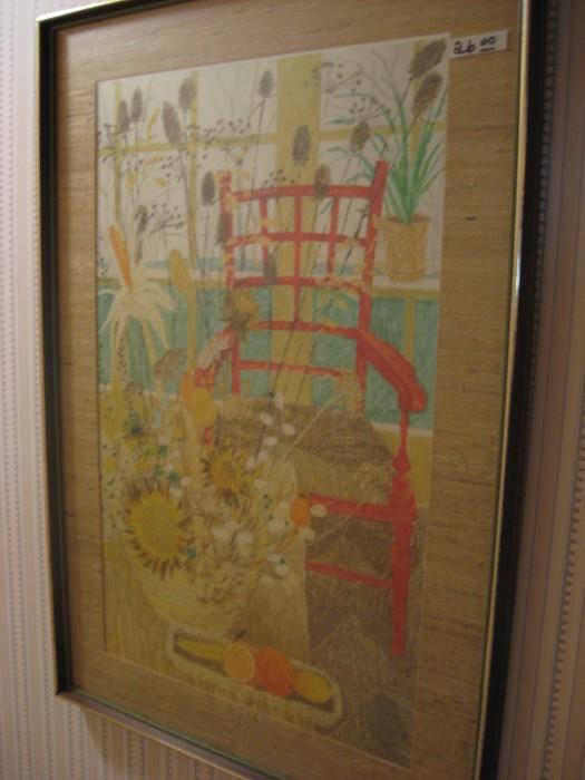 Vintage print (The red chair)