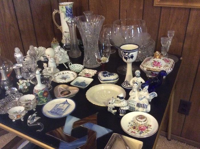 Collectibles and serving pieces