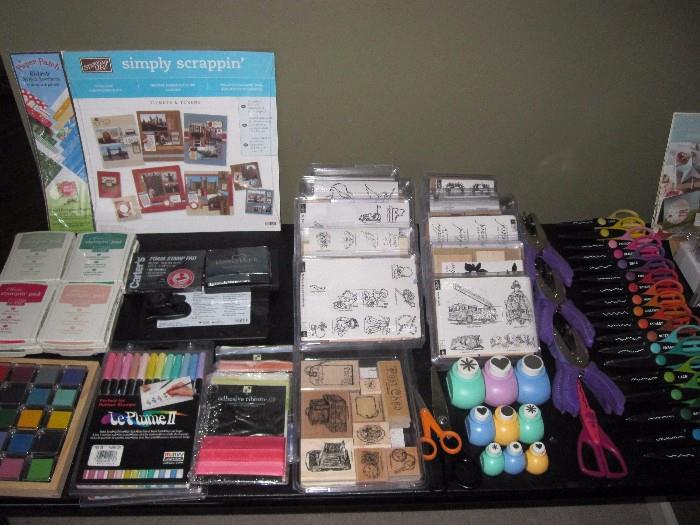 Huge Collection of "everything you need" of New and Like New "Scappin" Scrapping Supplies 