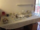 Glassware and crystal.