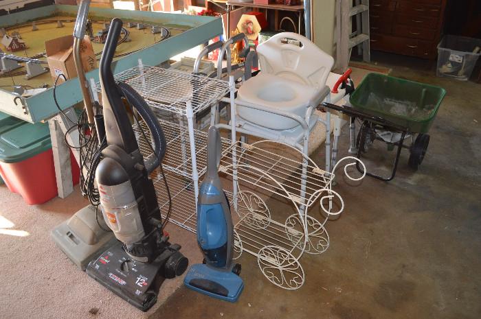 vacuums, plant stands