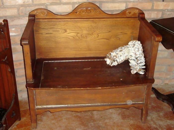 Small Bench with Storage