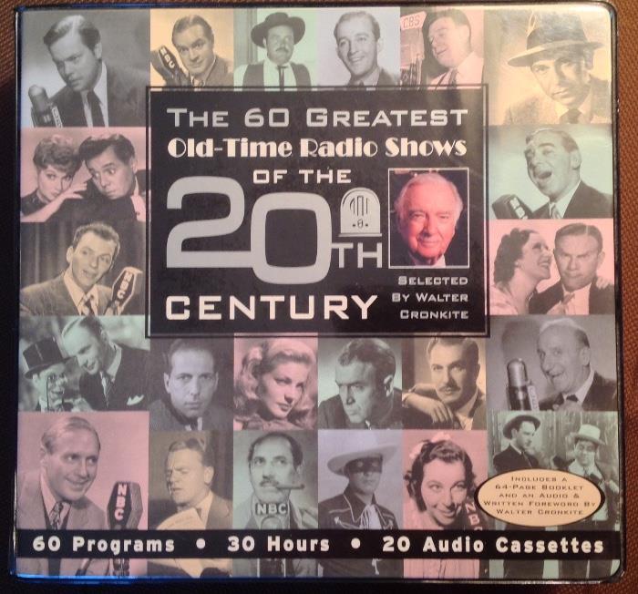 Vtg album featuring 60 great Old-Time Radio Shows of the 20th Century.  In great shape!