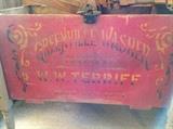Awesome Antique Wooden Washing Machine circa 1880. Inventor and Manufacturer of "Terriff Perfect Washer." Very nice. Has been in only one family handed down from one genration to another. A must see.
