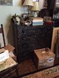 Antique Primitive painted chest 
