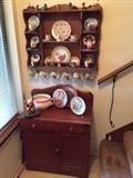 Antique cherry washstand & Shelve