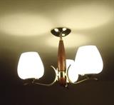 mid century modern 3 light light fixture