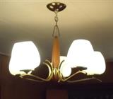 Retro mid century modern 5 light light fixture