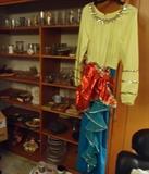 Vintage glassware, dishes, silver plate