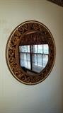 Glass backed mirror from 50's hotel