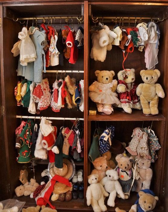 Teddy bears and their clothes