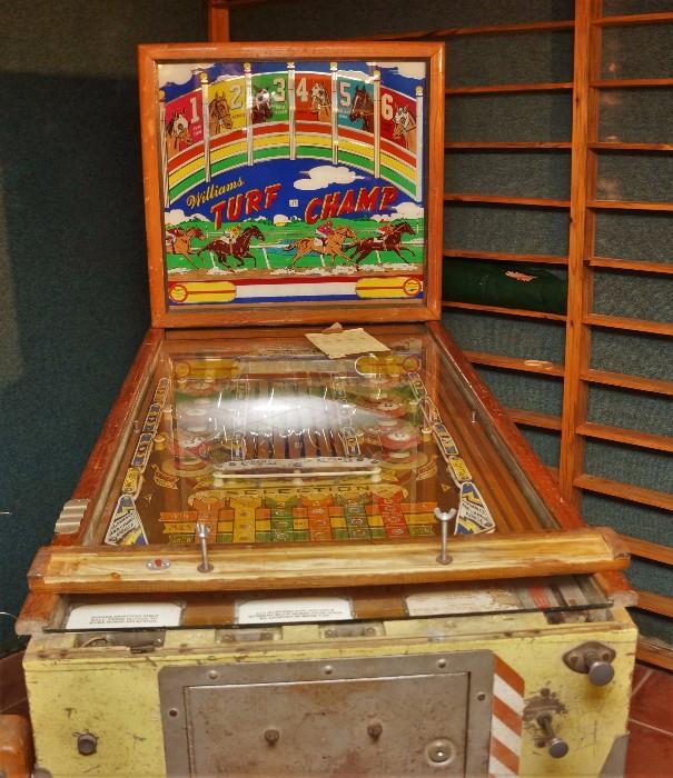 1950's Williams Turf Champ pinball machine