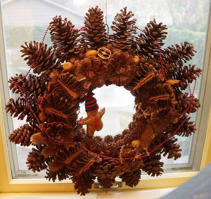 Another pine cone wreath