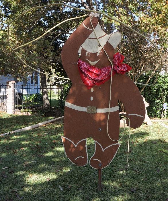 Animated gingerbread cowboy