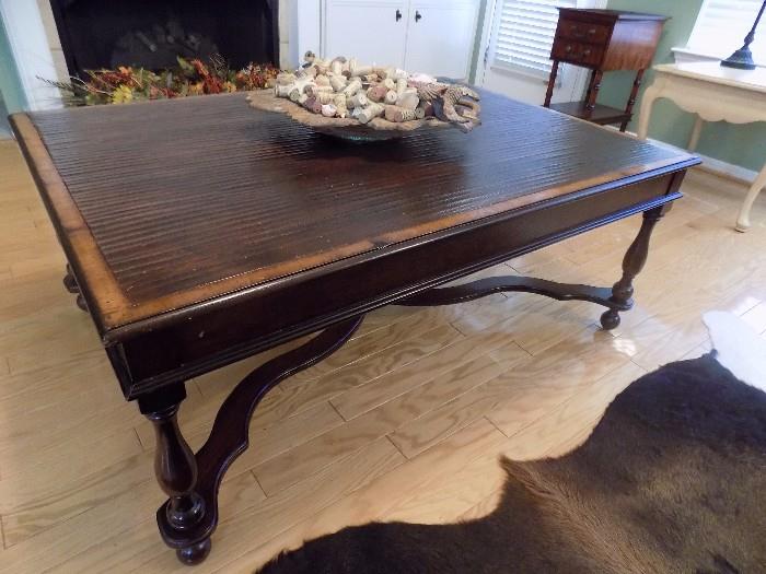 Lauren solid wood coffee table...large size