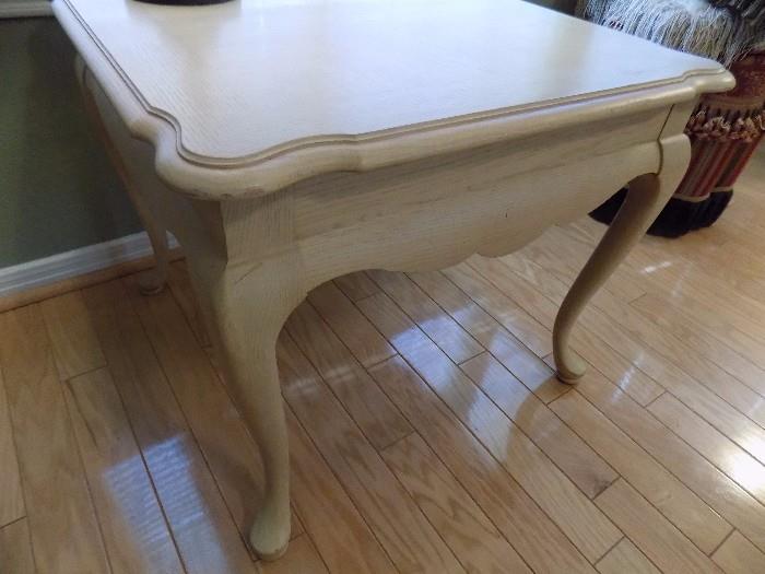 white wash oak lamp table
