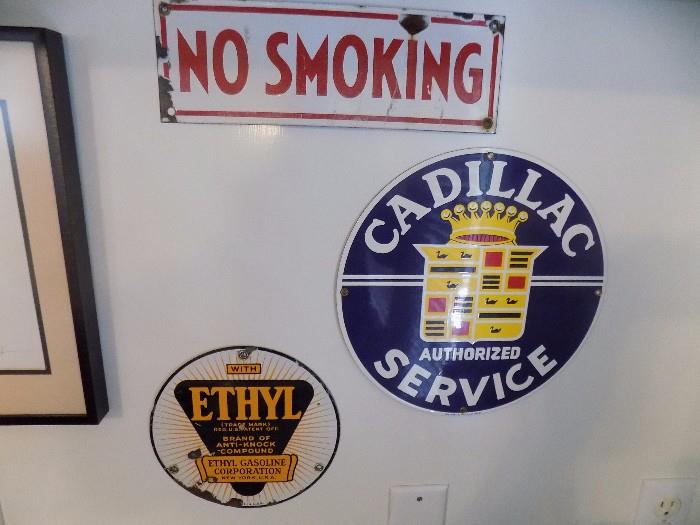 No smoking..old     Ethyl...old     Cadillac...repro