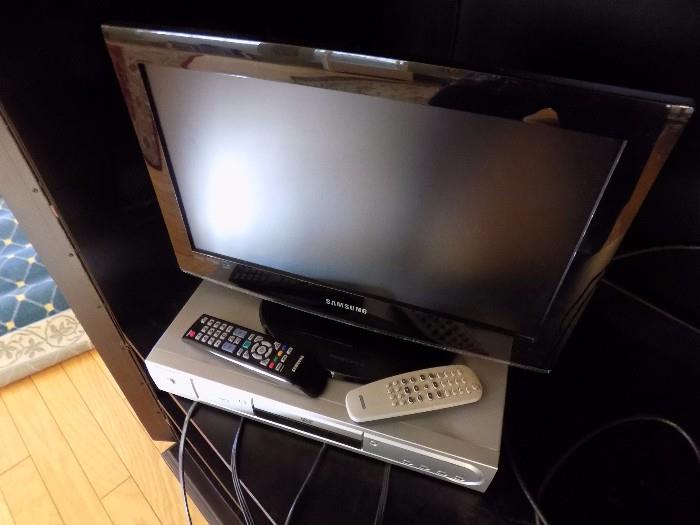 small Samsung TV with remote...Magnavox DVD/MP3 player