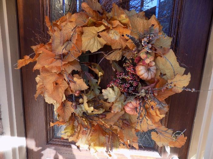 fall foliage wreath