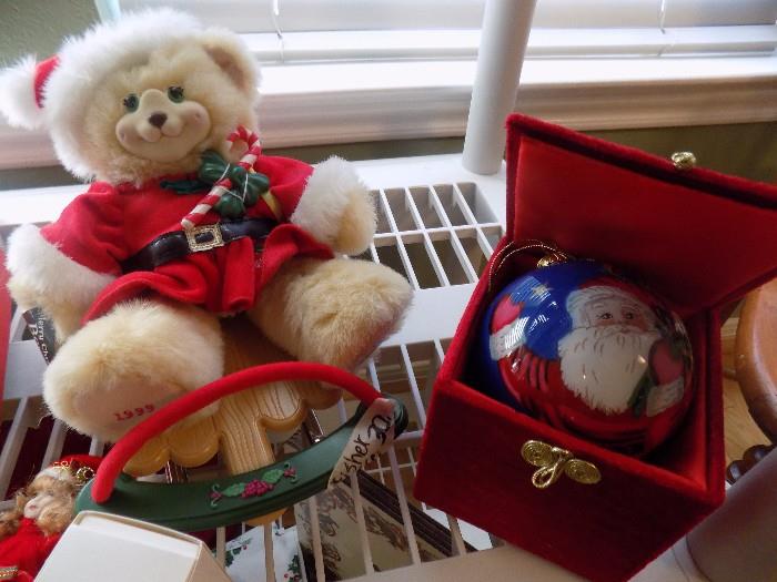 Christmas collectible bear from Fisher Price