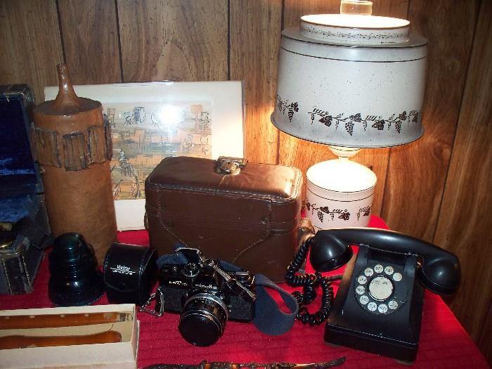 Vintage Phone Western Electric Company - Minolta Camera....