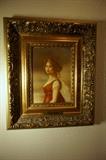 Hand Painted Porcelain “Queen Louise” after Vigee Lebrun